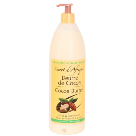 Secret d'Afrique Lotion au Beurre de Cacao - Format Familial 1L