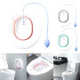 Siège de Toilette Pliable avec Bain de Vapeur - Bidet Antidérapant - Type Violet